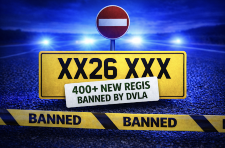 DVLA restricts hundreds of ‘26’ plates while demand grows for humorous registrations